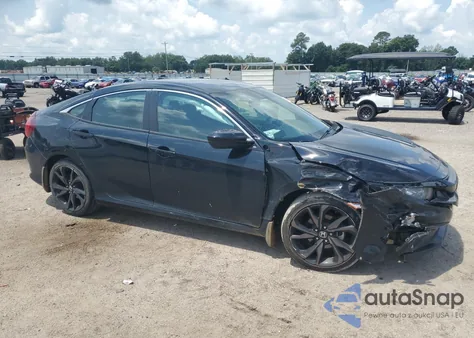 2020 Honda Civic Sport из США, поврежденный, VIN 19XFC2F86LE026205